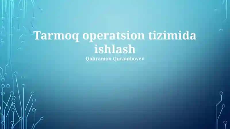 Tarmoq operatsion tizimi