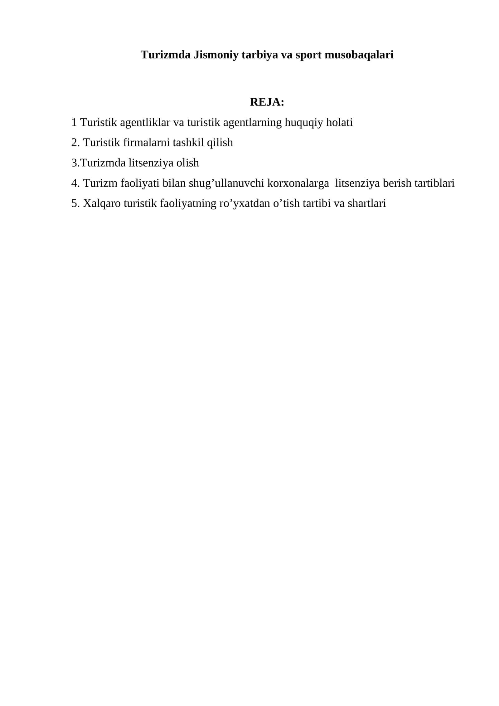 Turizmda Jismoniy tarbiya va sport musobaqalari 1