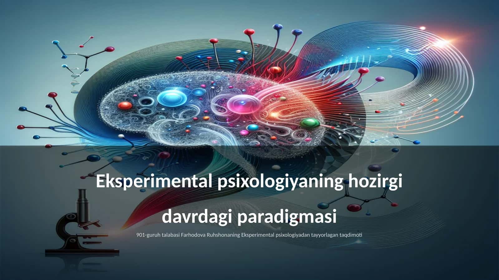 Eksperimental psixologiyaning hozirgi davrdagi paradigmasi 1
