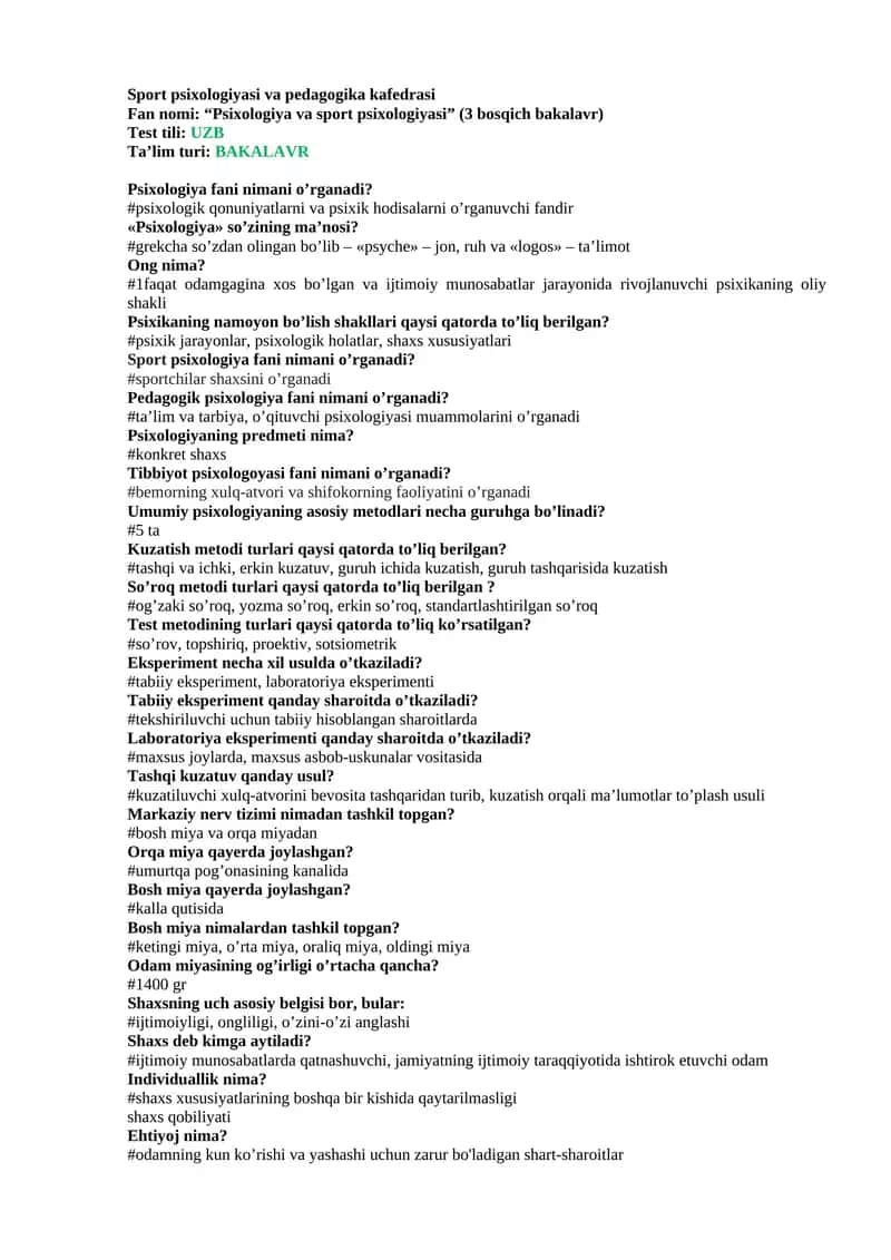 Psixologiya va sport psixologiyasi (3 bosqich bakalavr) 1