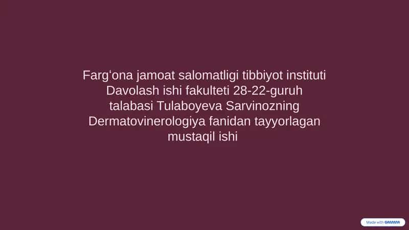 Leyshmaniozi: Diagnostika, Davolash va Oldini Olish 1