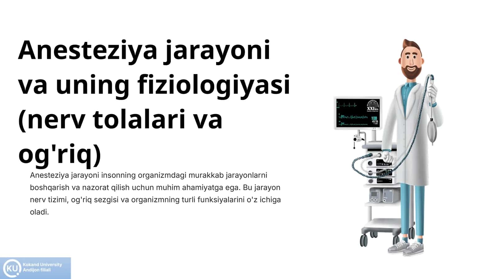 Anesteziya jarayoni va uning fiziologiyasi (nerv tolalari va og'riq) 1