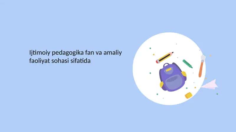Ijtimoiy pedagogika 1