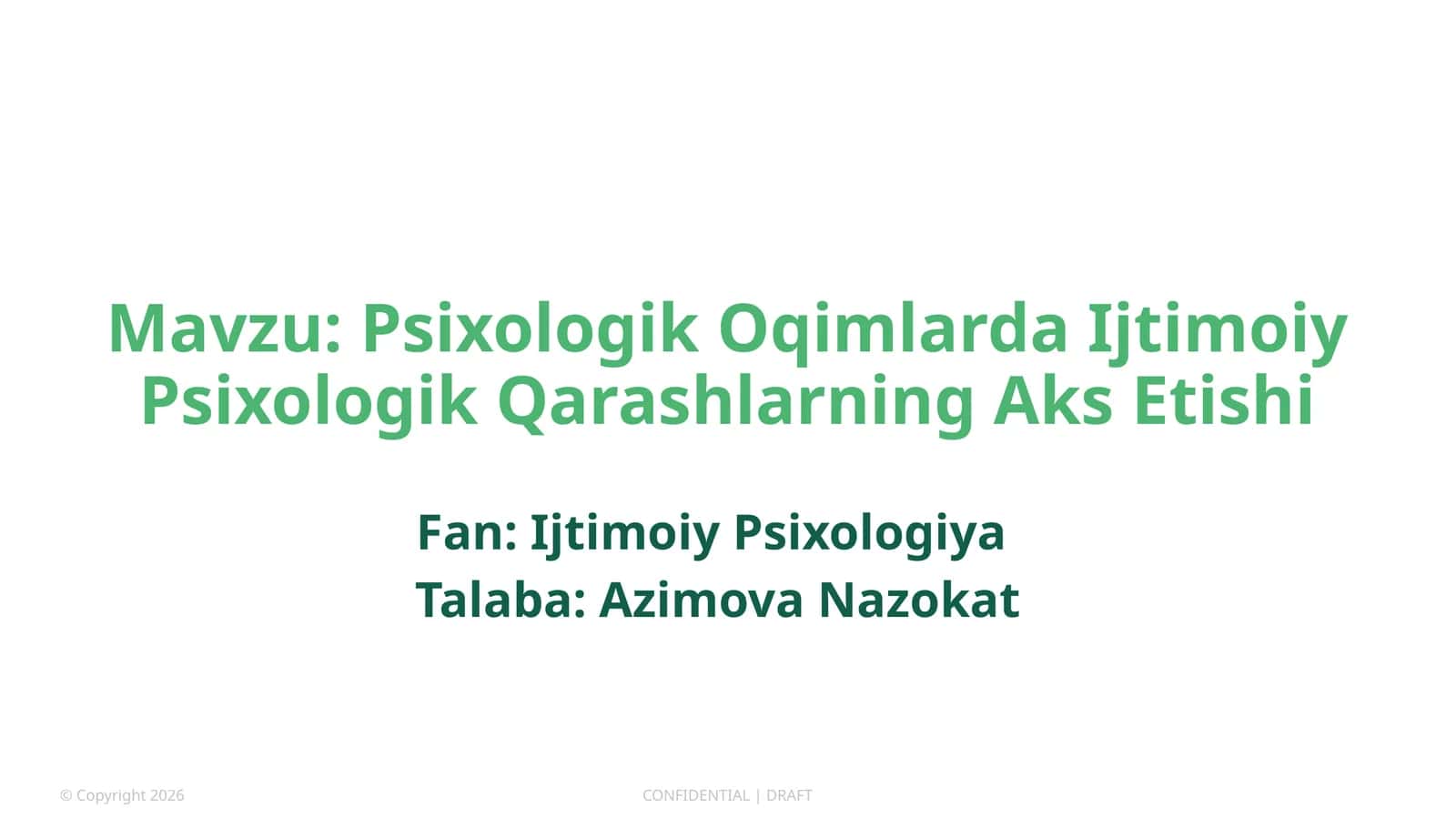 Psixologik Oqimlarda Ijtimoiy Psixologik Qarashlarning Aks Etishi 1