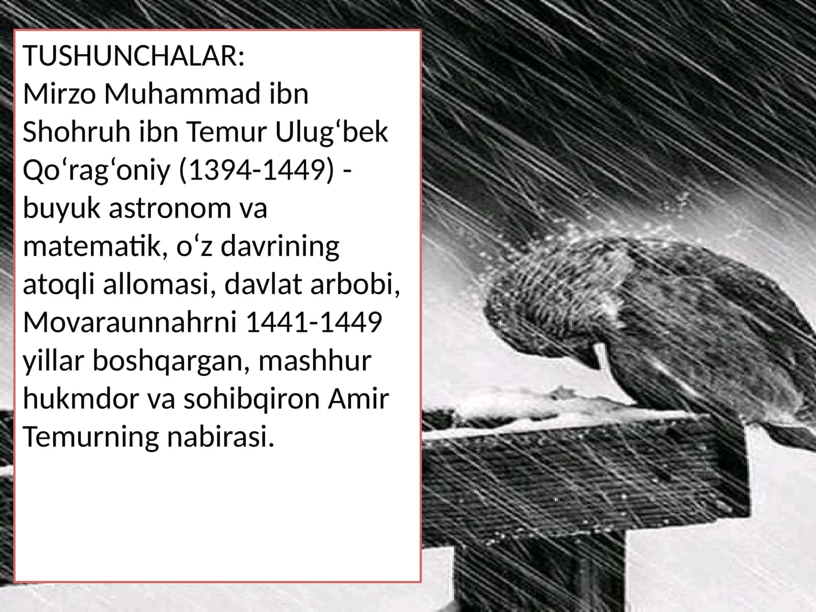 Amir Temurdan keyin saltanat 1