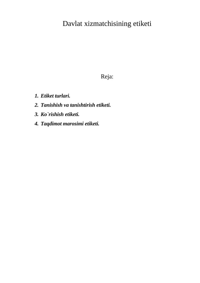 Etiket turlari 1