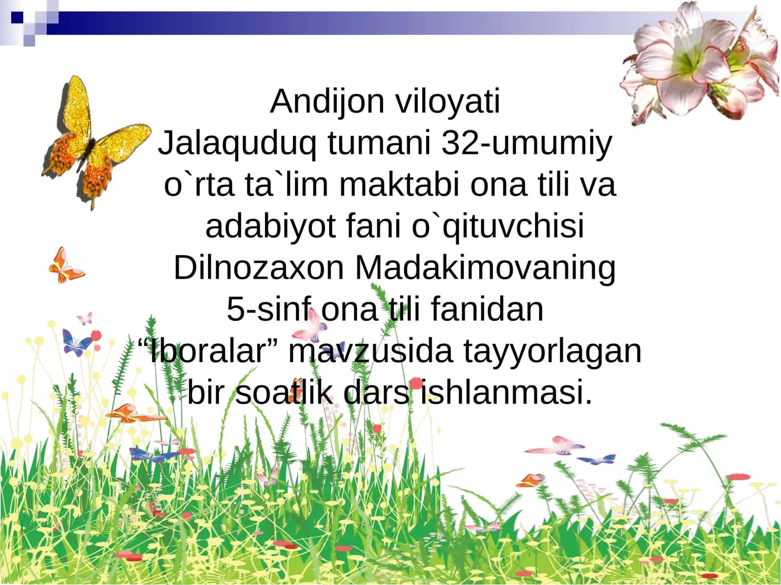 5-sinf Ona tili fanidan Iboralar mavzusida dars ishlanma 1