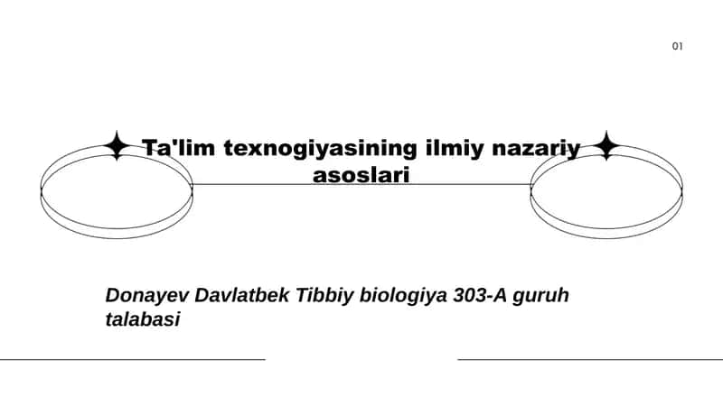 Ta'lim texnogiyasining ilmiy nazariy asoslari 1