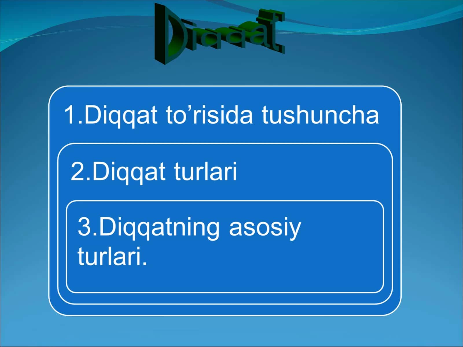 Diqqat 1