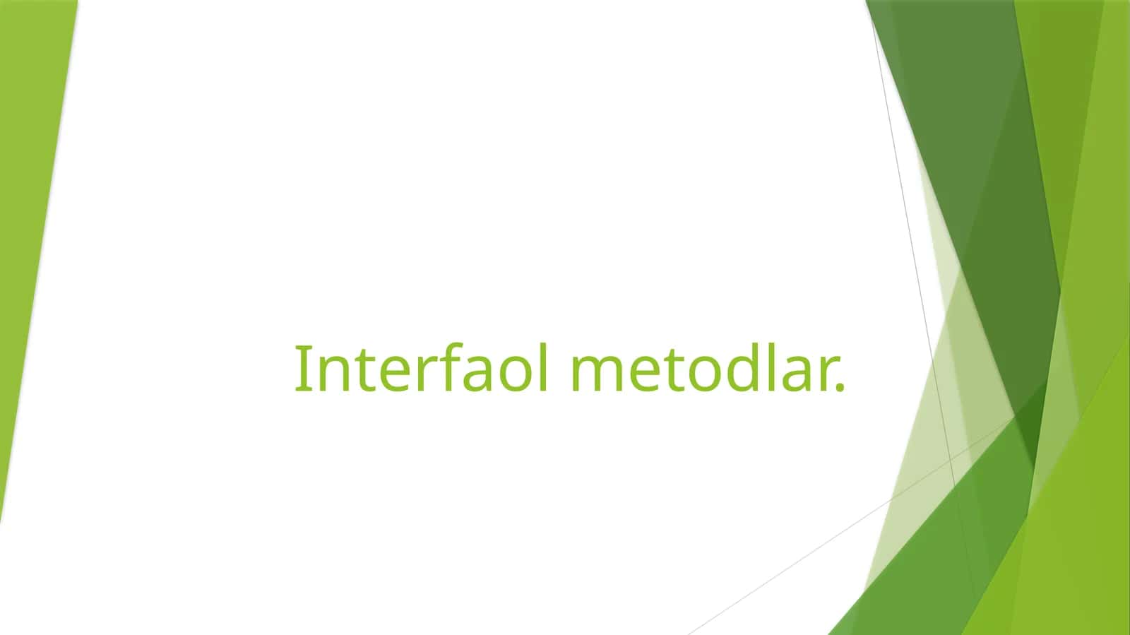 Interfaol metodlar 1