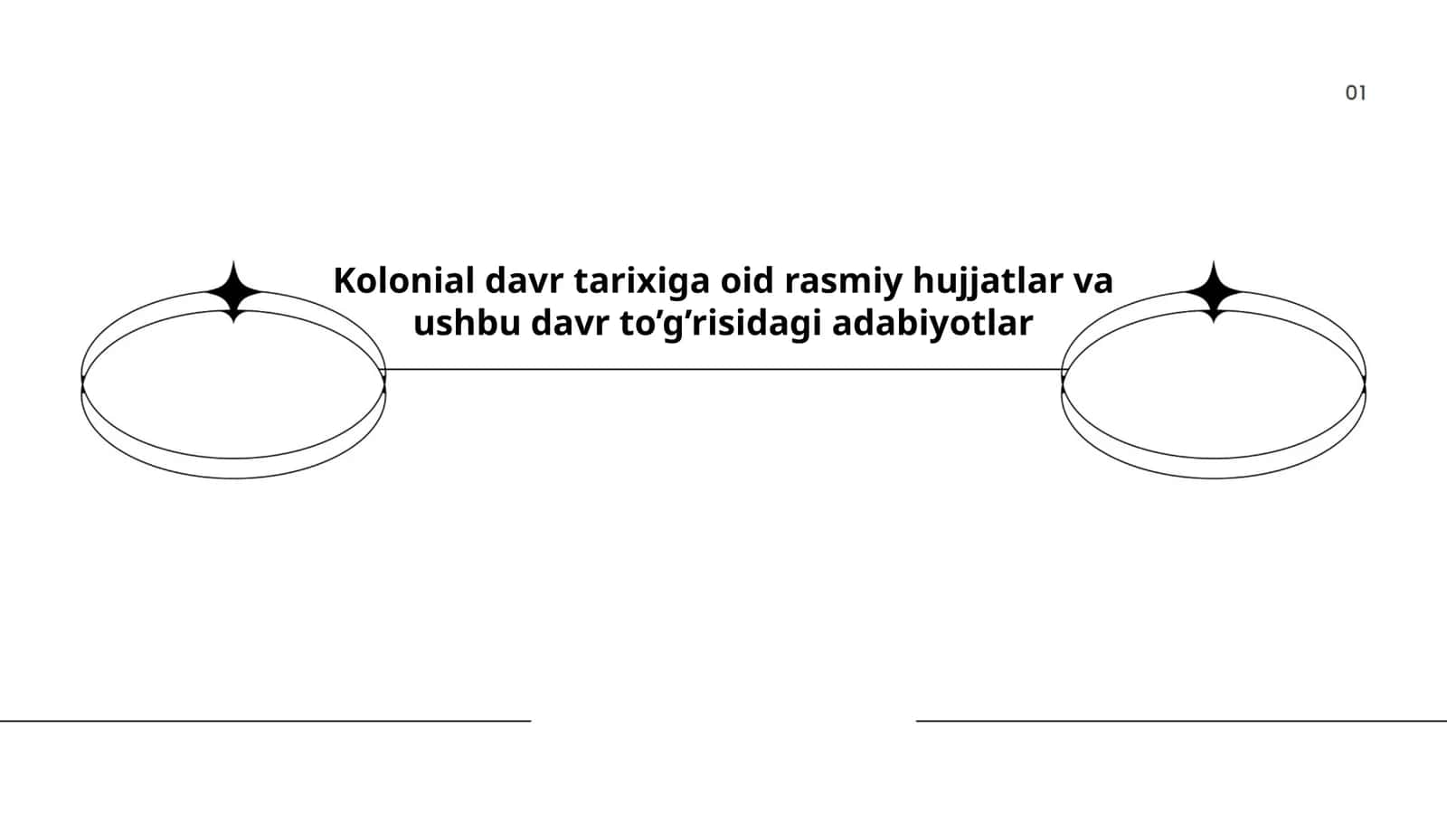Kolonial davr tarixiga oid rasmiy hujjatlar va ushbu davr to’g’risidagi adabiyotlar 1