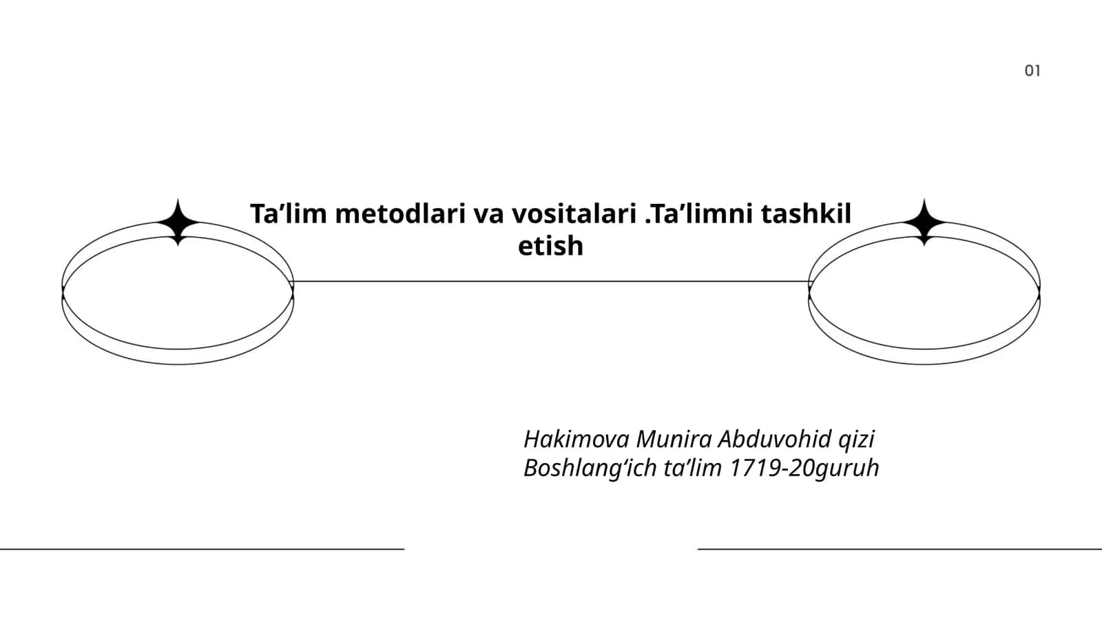 Ta'lim metodlari va vositalari.Ta'limni tashkil etish 1