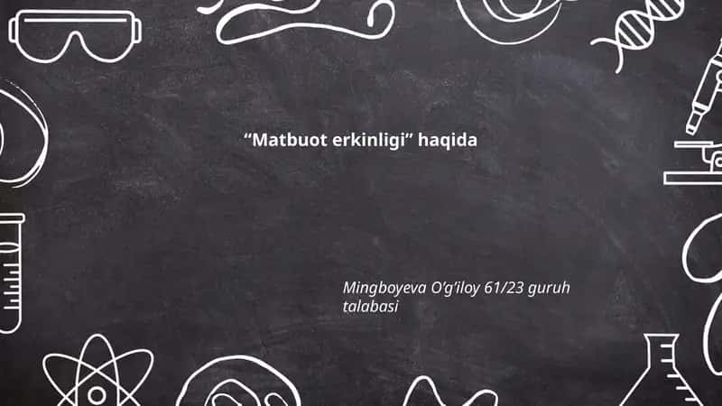 Matbuot erkinligi 1