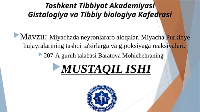 Miyacha neyronlararo aloqalar 1