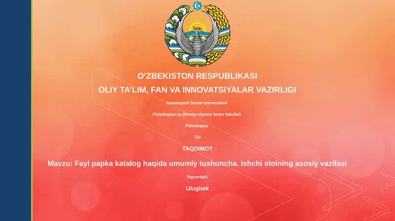 Fayl papka katalog haqida umumiy tushuncha 1