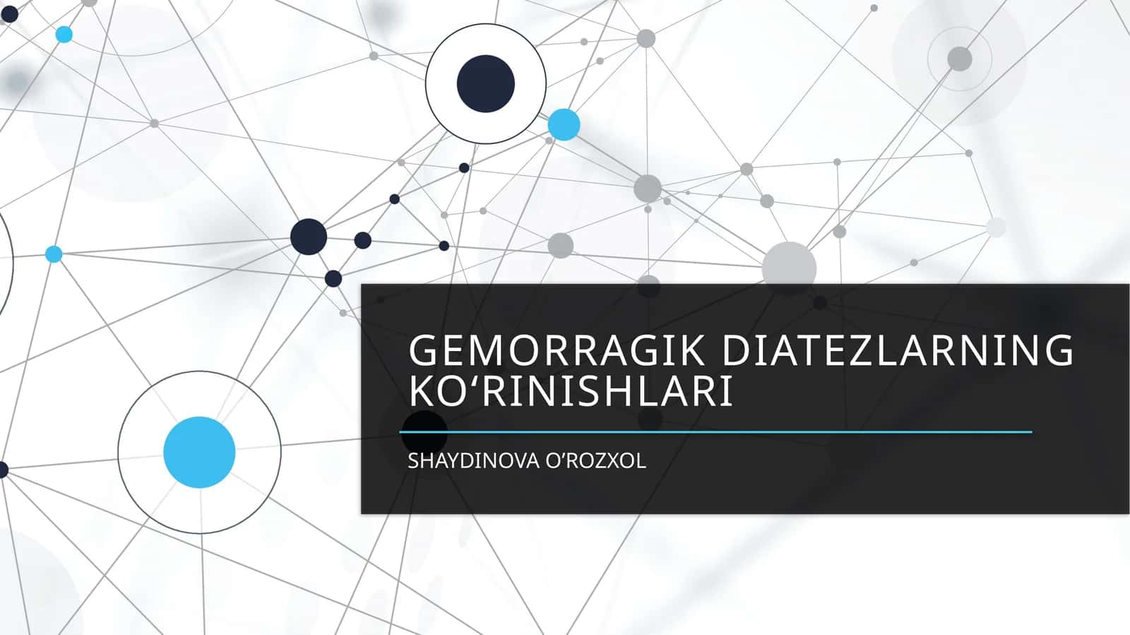 Gemorragik diatezlarning ko‘rinishlari 1