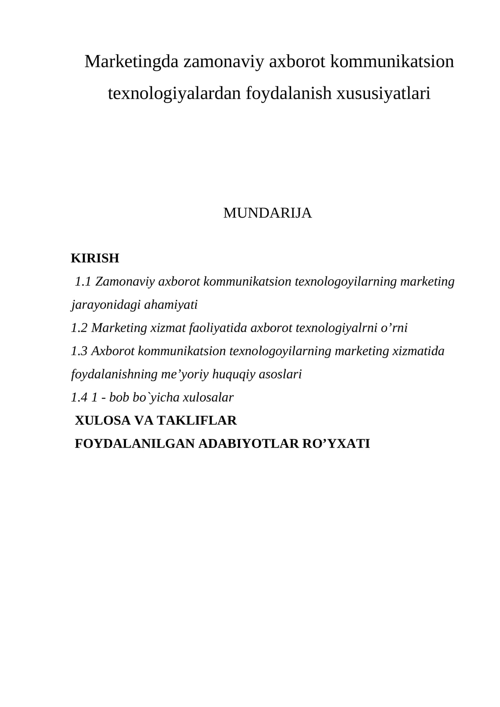 Zamonaviy axborot kommunikatsion texnologiyalardan foydalanish xususiyatlari 1