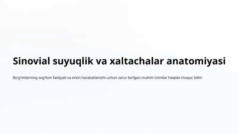 Bo'g'imlar va ularning tuzilishi 1