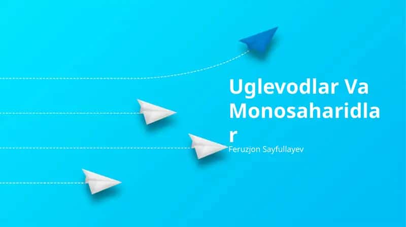 Uglevodlar Va Monosaharidlar 1