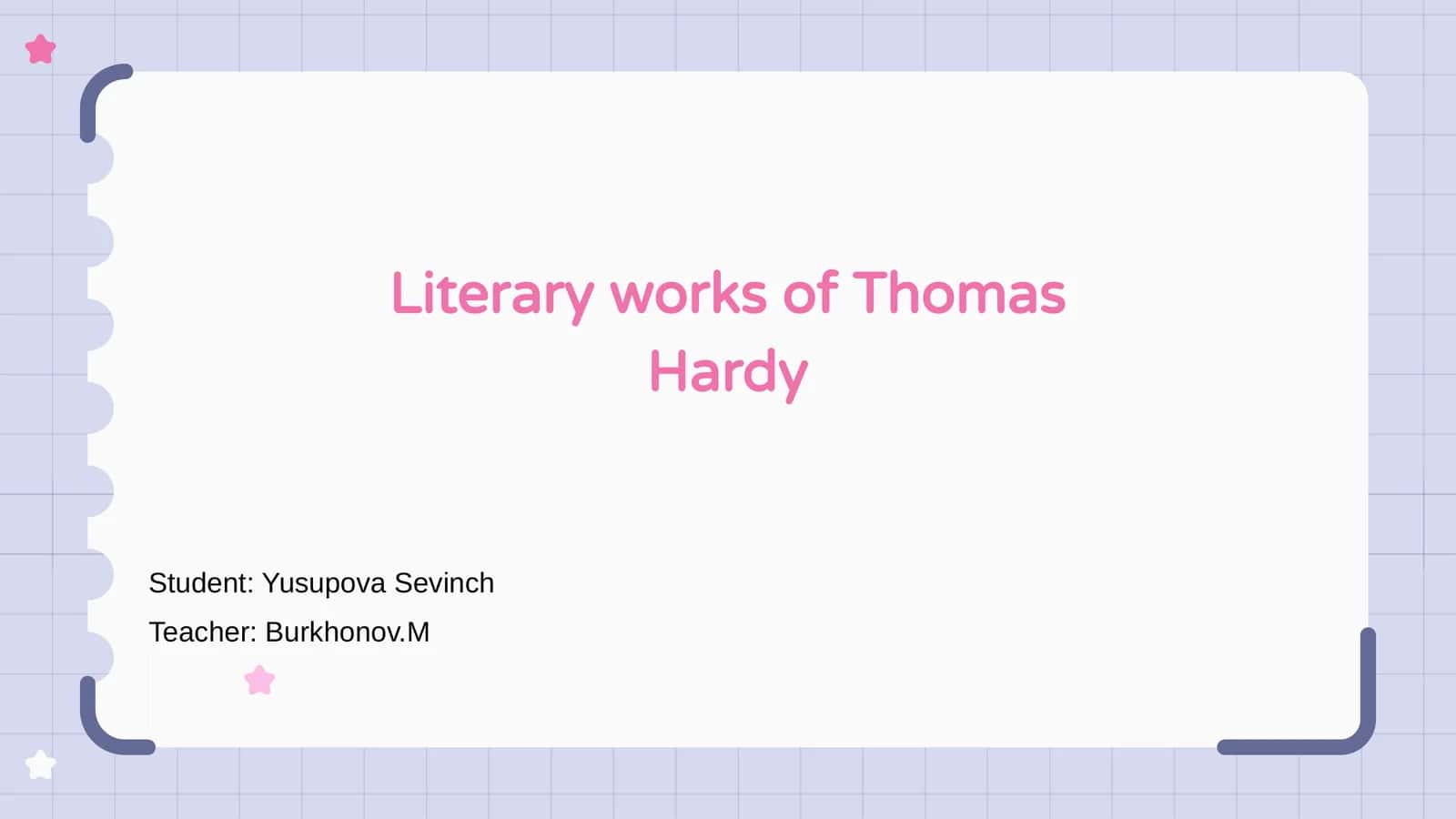 Thomas Hardy Literary Works 1
