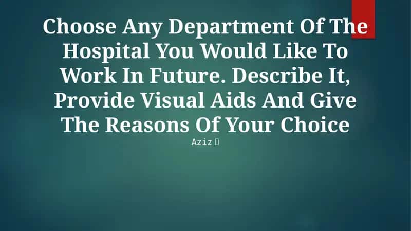 Emergency Department (ED) 1