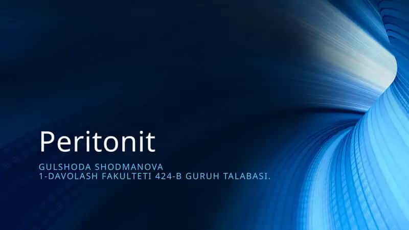 Peritonit 1