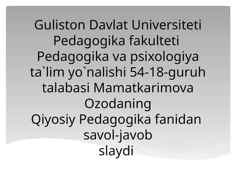 Comparativ ta'lim 1