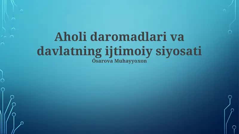 Sog'liqni saqlash xizmatlariga kirish imkoniyati 1
