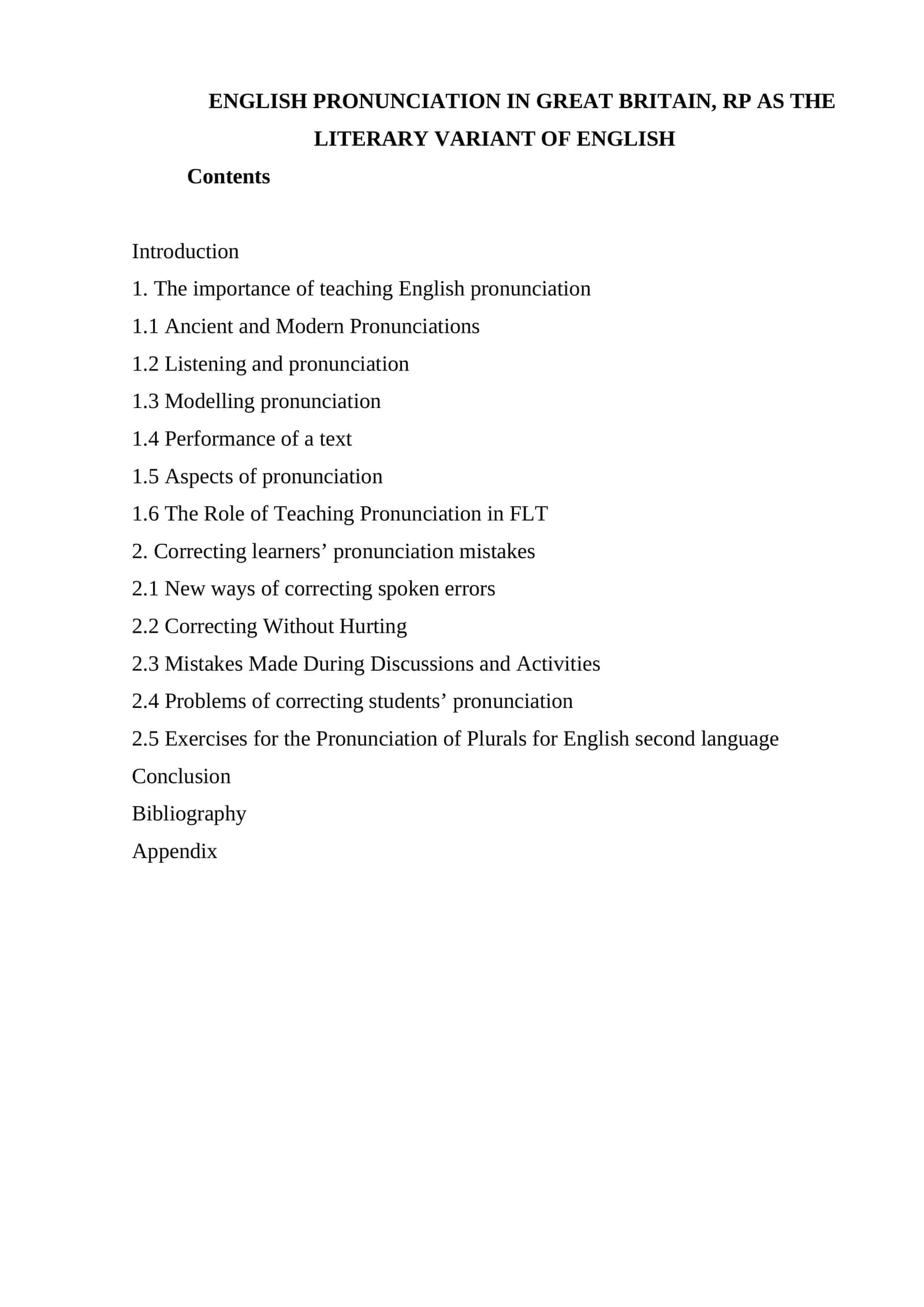English Pronunciation in Great Britain 1