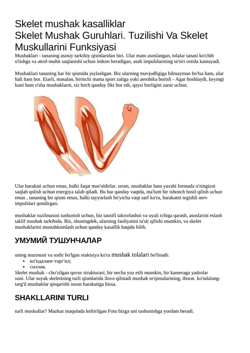 Skelet mushak kasalliklar 1