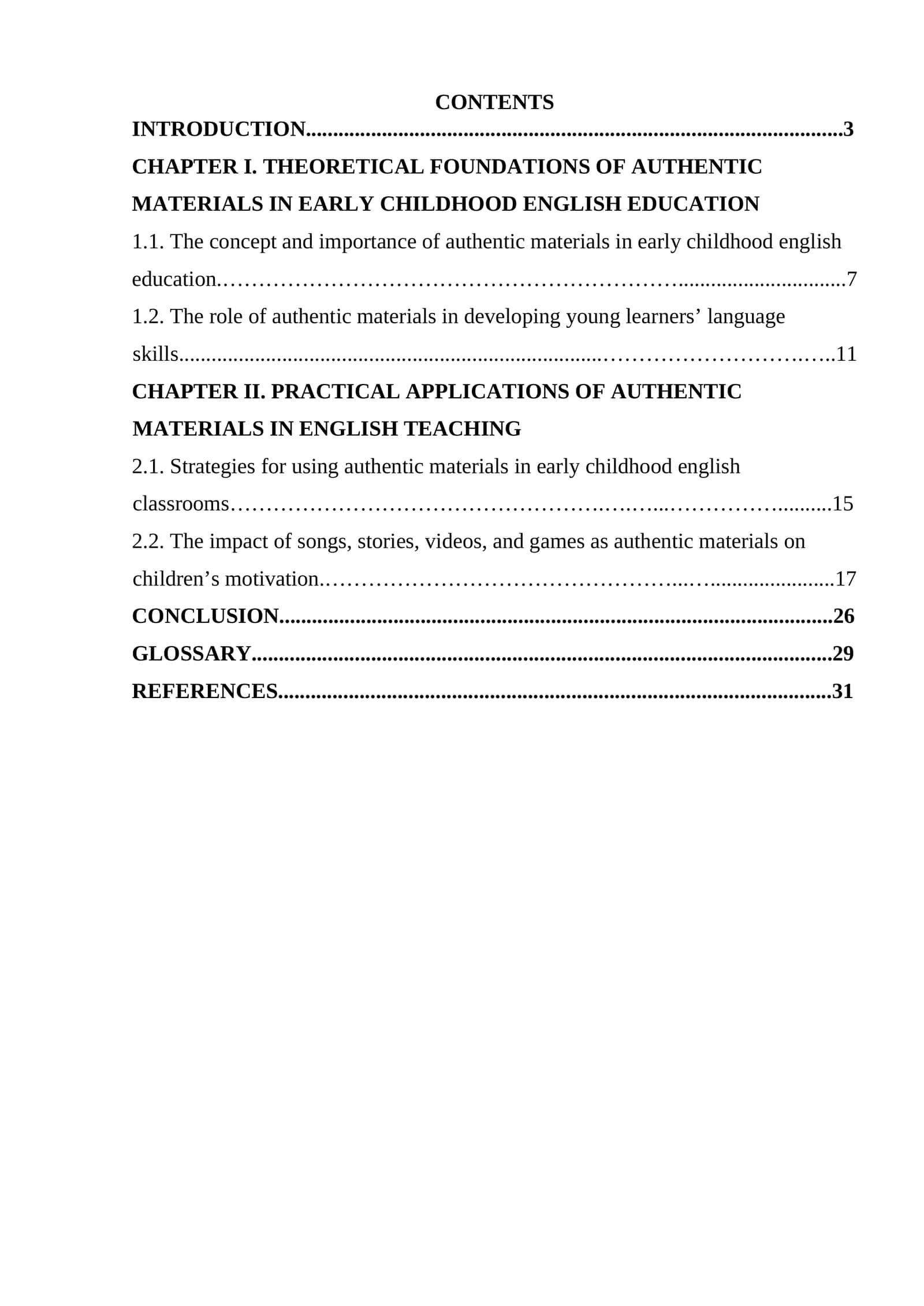 The role of authentic materials in early childhood english education 1