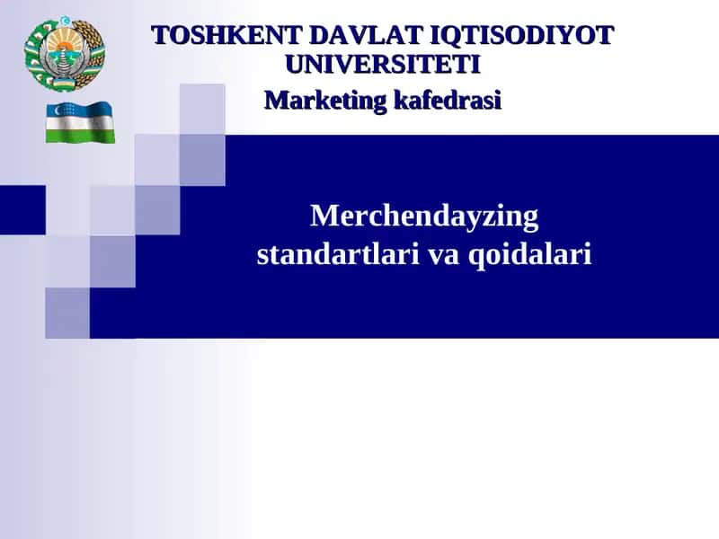 Merchendayzing standartlari va qoidalari 1