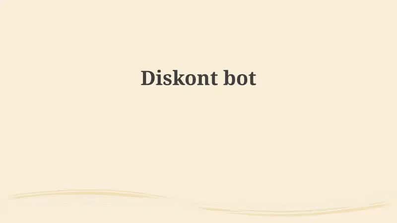 Diskontbot 1