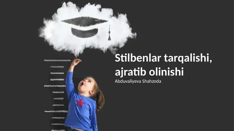 Stilbenlar tarqalishi, ajratib olinishi 1
