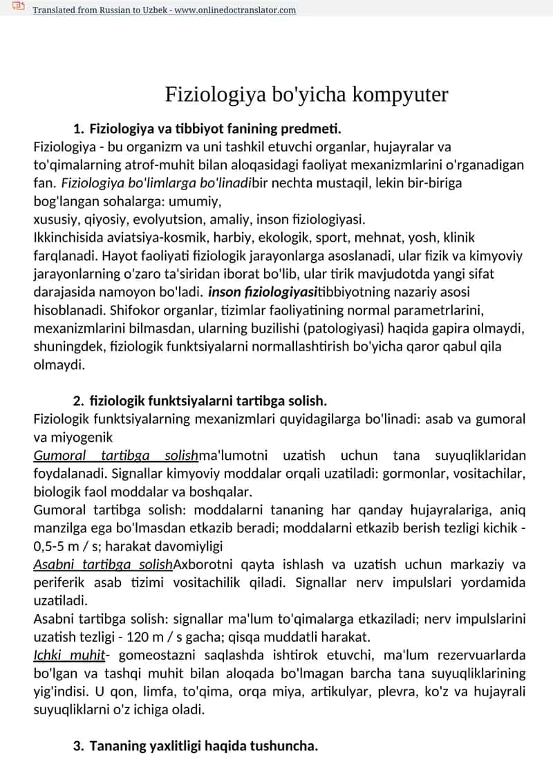Fiziologiya bo'yicha kompyuter 1