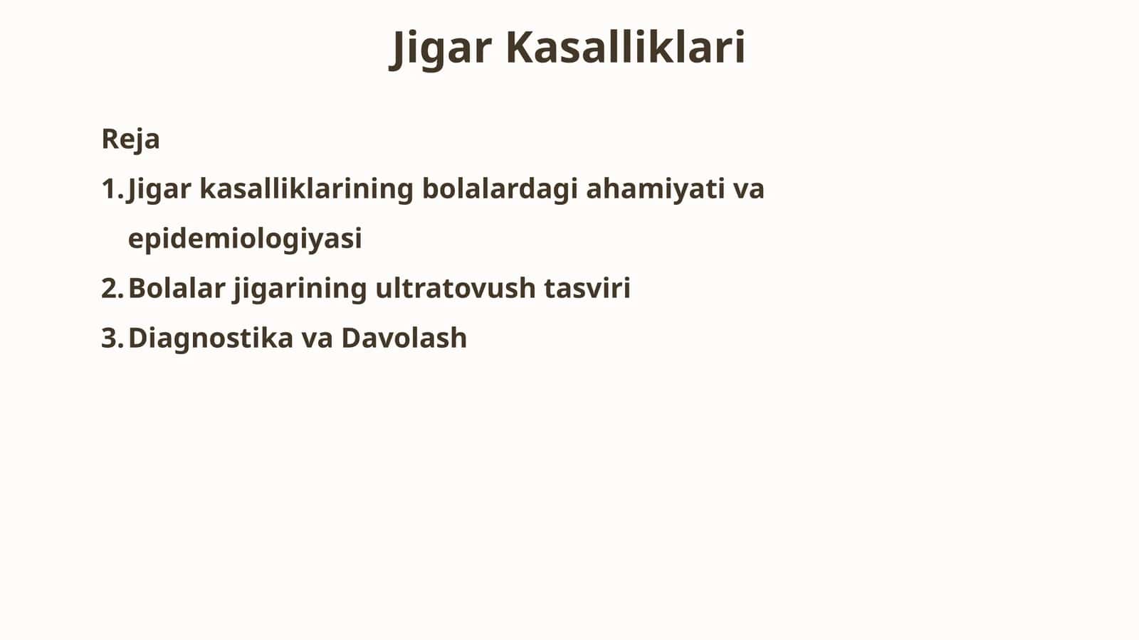Jigar kasalliklari 1