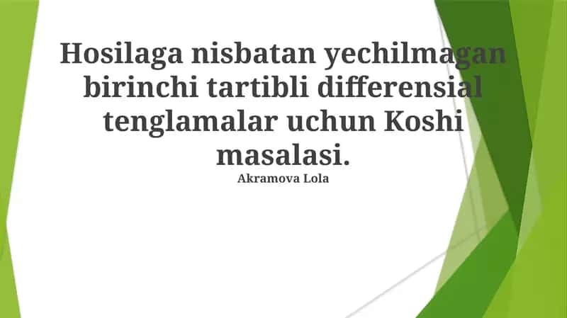 Koshi masalasi 1