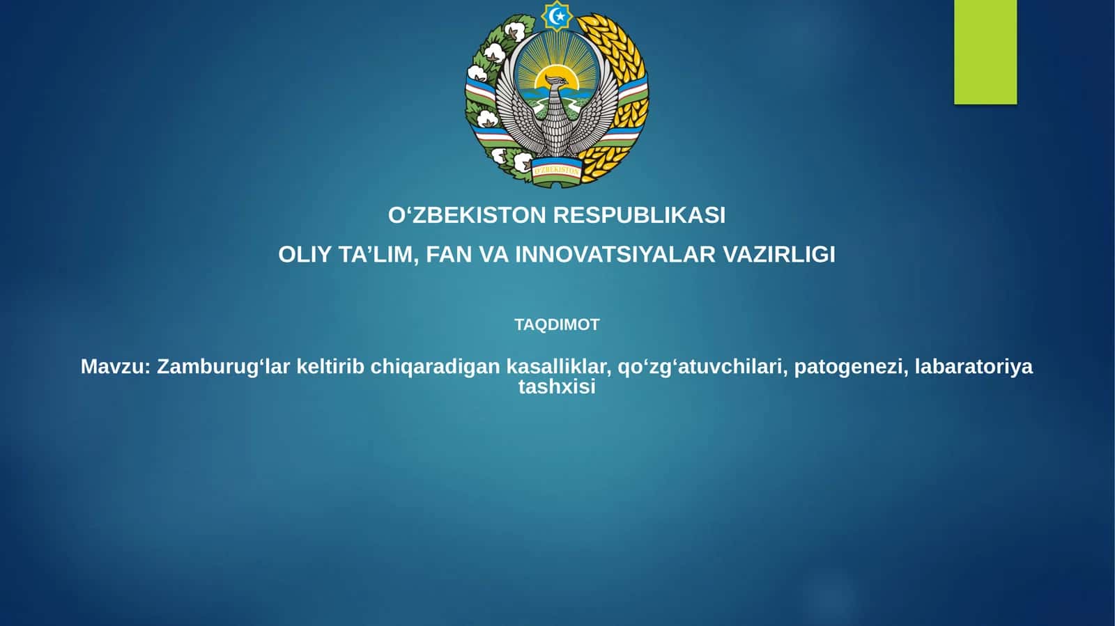 Zamburugʻlarkeltiribchiqaradigankasalliklar,qoʻzgʻatuvchilari,patogenezi,labaratoriyatashxisi 1