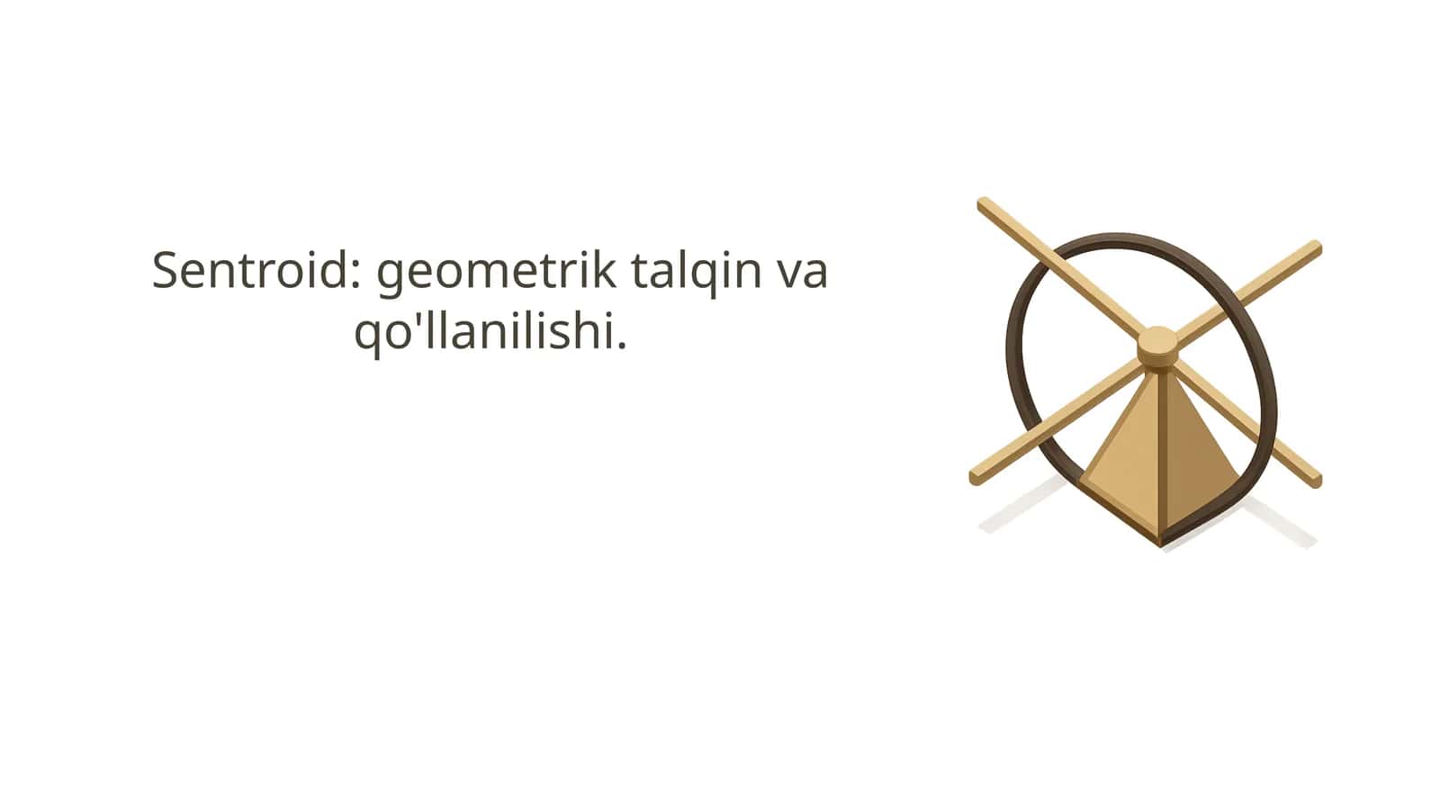 Sentroid geometrik talqin va qo'llanilishi 1