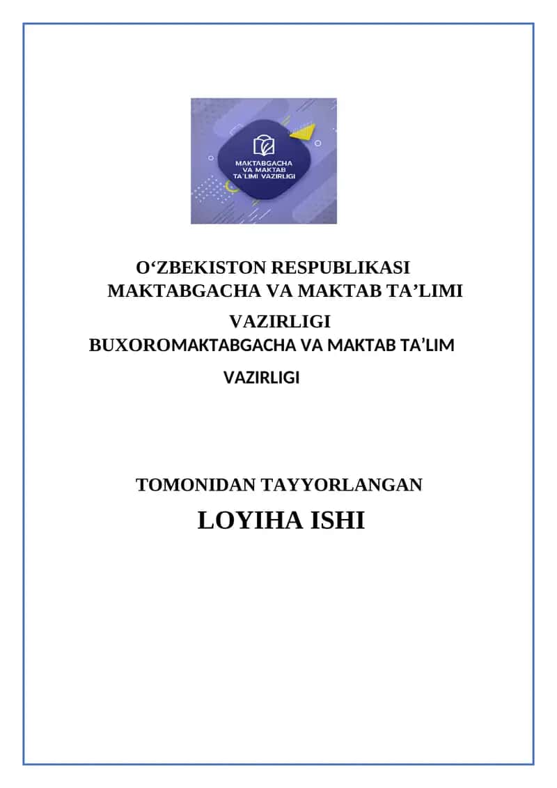 Maktabgacha ta'lim tashkilotida hayot faoliyati xavfsizligini tashkil etish. 1