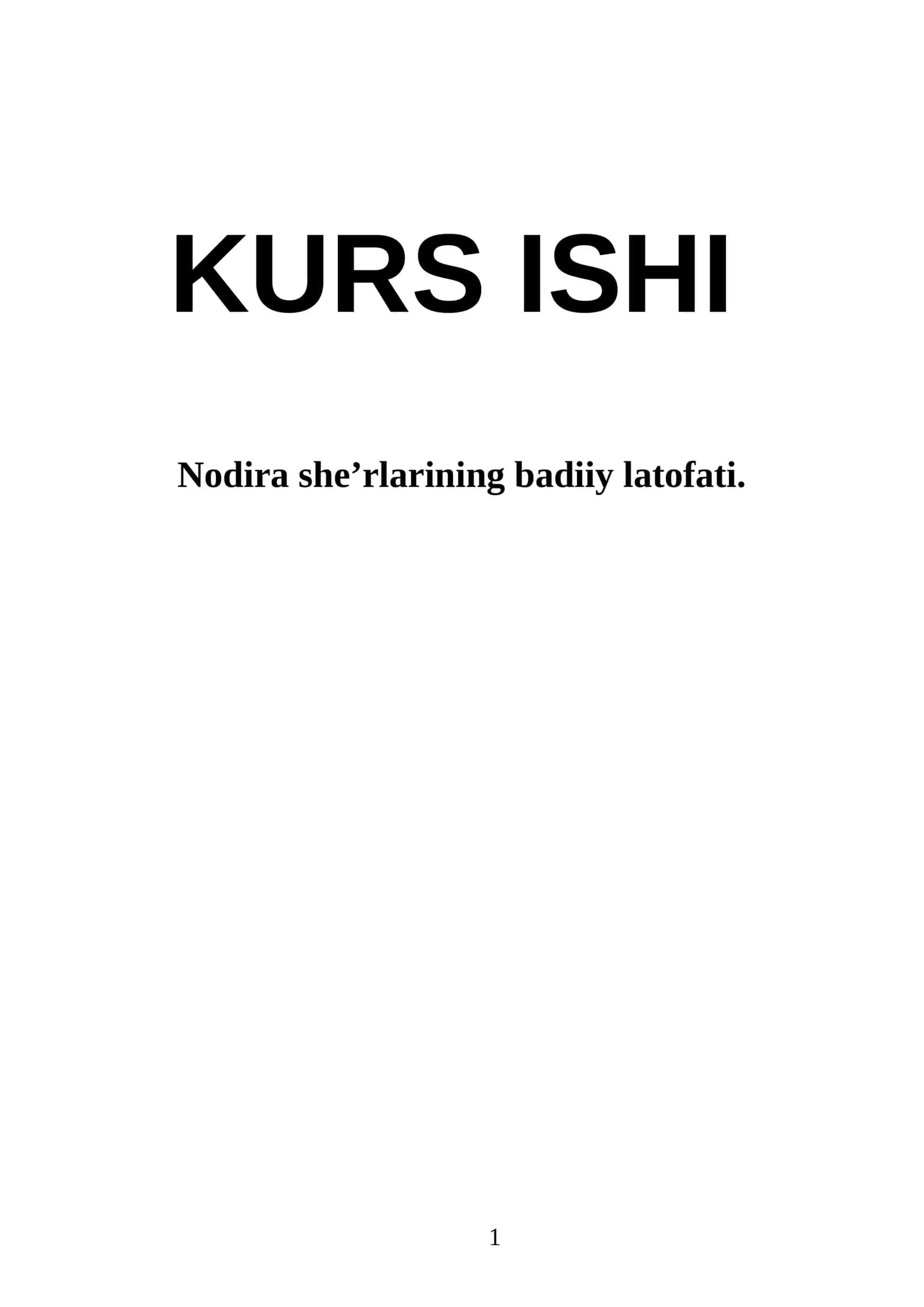 Nodira she’rlarining badiiy latofati 1