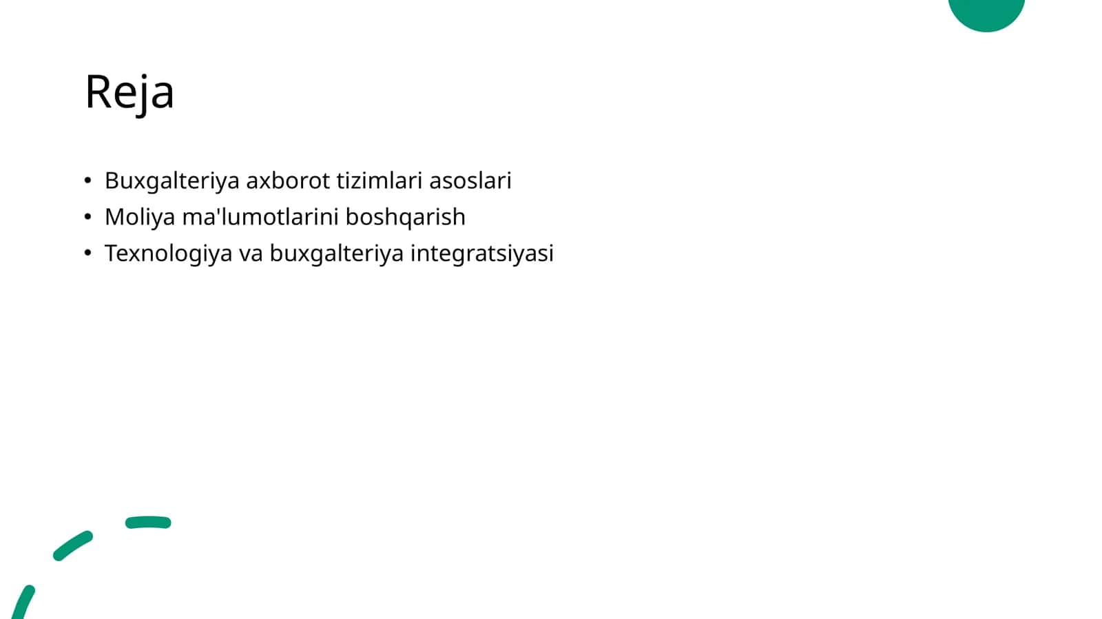 Buxgalteriya axborot tizimlari asoslari 1