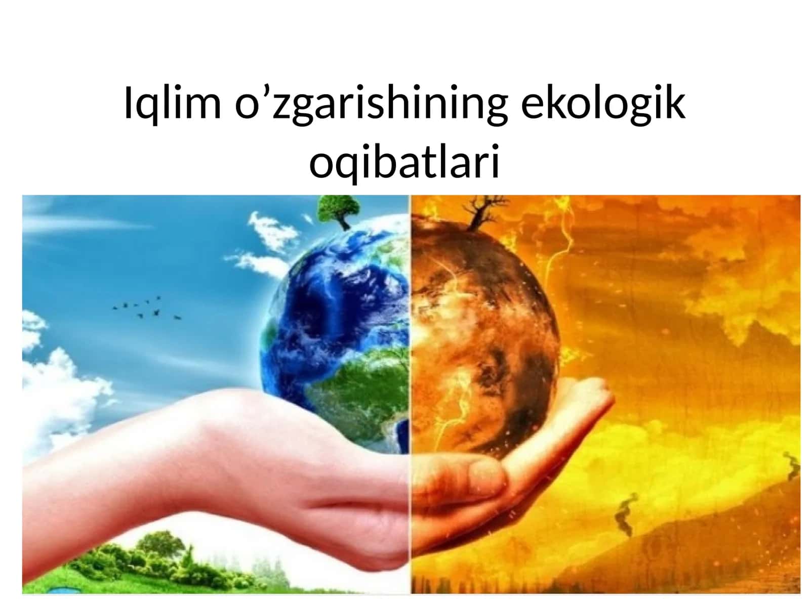 Iqlimo’zgarishining ekologik qibatlari 1