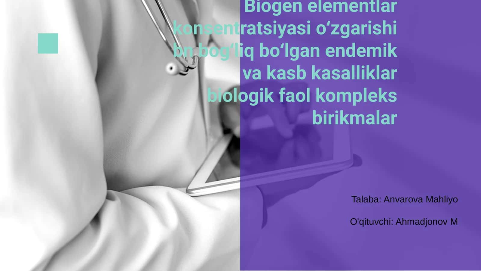 Biogen elementlar va ularning roliga umumiy nuqtai 1
