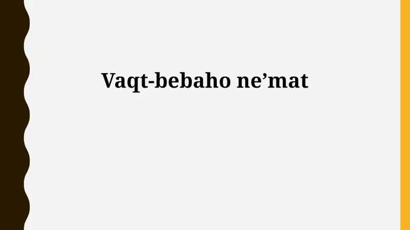 Vaqtning mohiyati 1