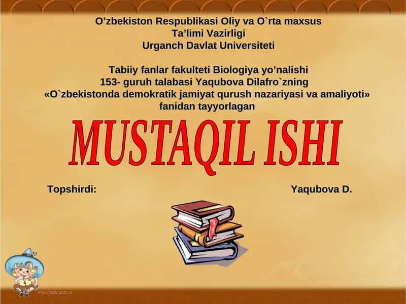 O`zbekistonda demokratik jamiyat qurush nazariyasi va amaliyoti 1