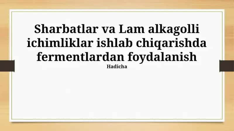 Fermentlar 1
