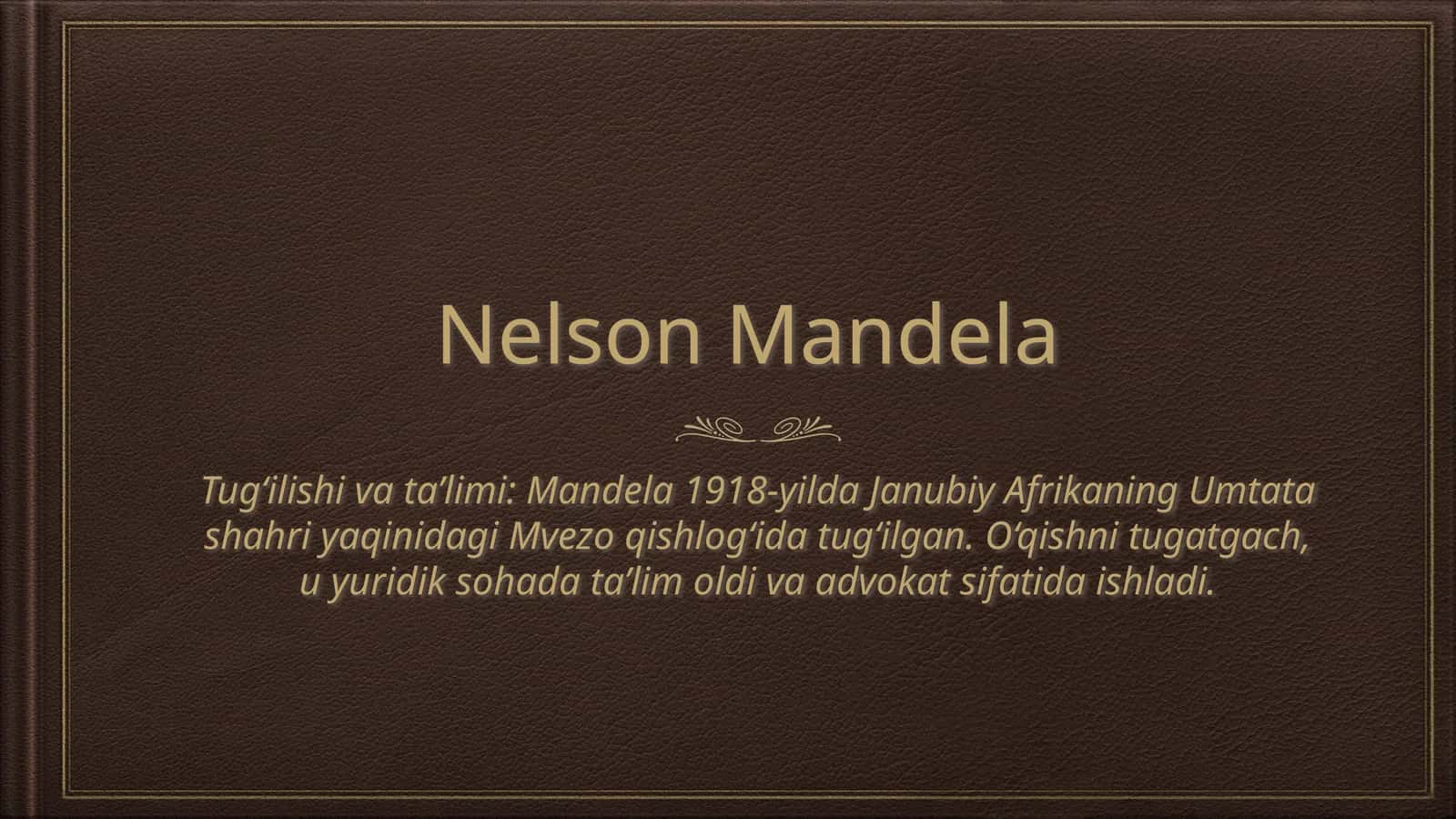 Nelson Mandela 1