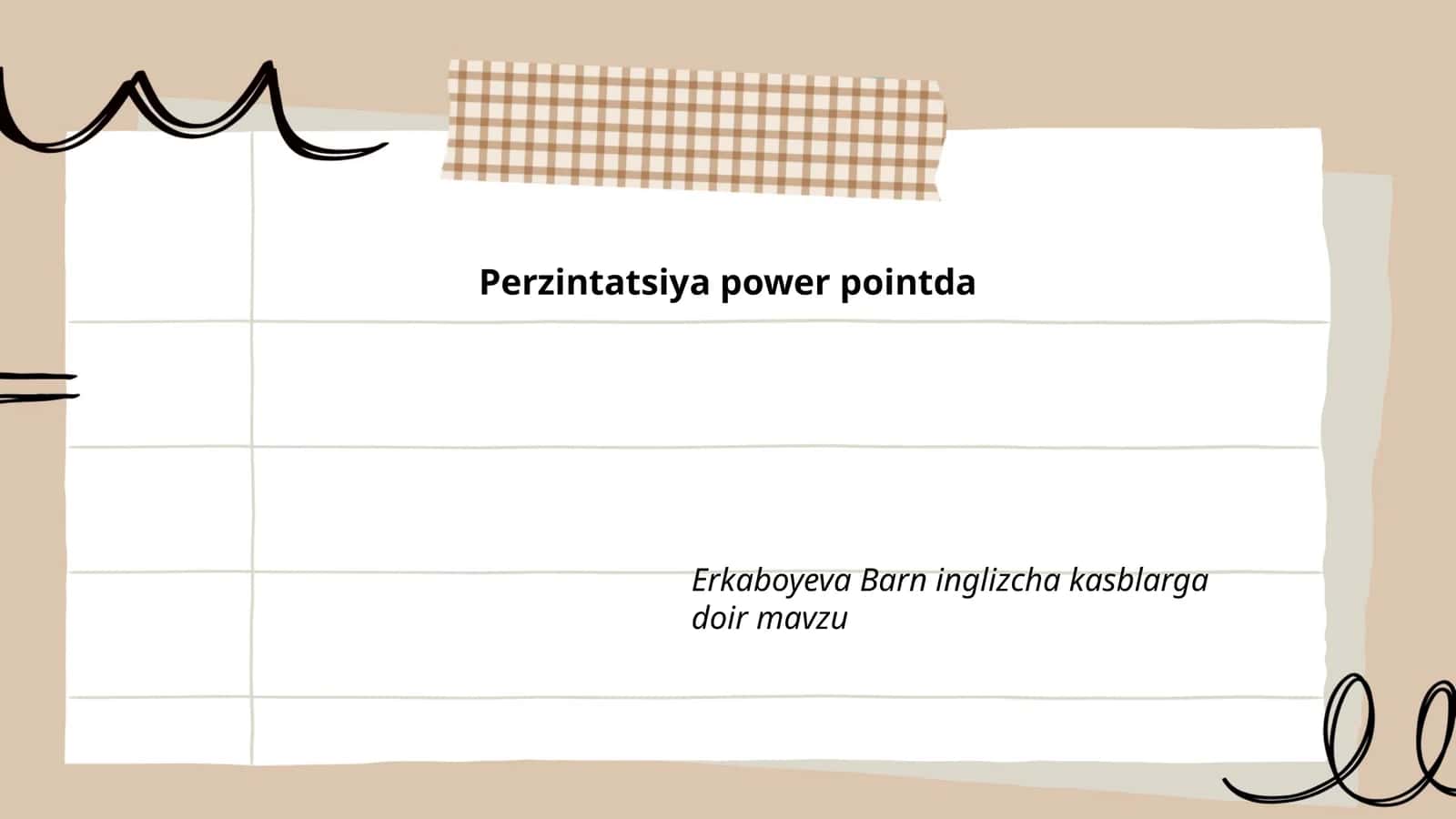 Erkaboyeva Barn inglizcha kasblarga doir mavzu 1