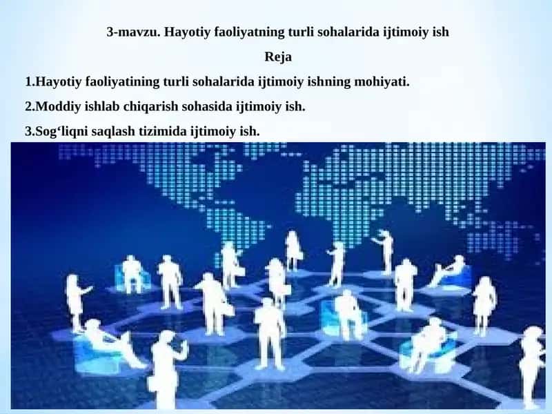Hayotiy faoliyatning turli sohalarida ijtimoiy ish 1